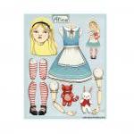 Alice In Wonderland Articulated Pap | alice in wonderland articulated paper doll for Alice In Wonderland Articulated Pap | alice in wonderland articulated paper doll for
