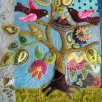 Wool Folk Art Quilt Wallhan..