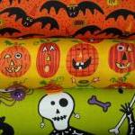 Halloween Fabric Dem Bones ..