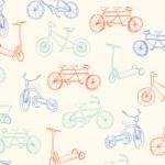 Bikes Flannel Fabric from M..