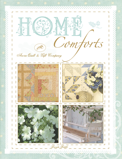 Home Comforts Quilt Book by Acorn Quilt Co. Quilts, Baby Quilts, Wall Hangings and Gifts