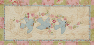 Nesting Quilt Pattern by Acorn Quilt Co. Beautiful, Easy Blue Birds