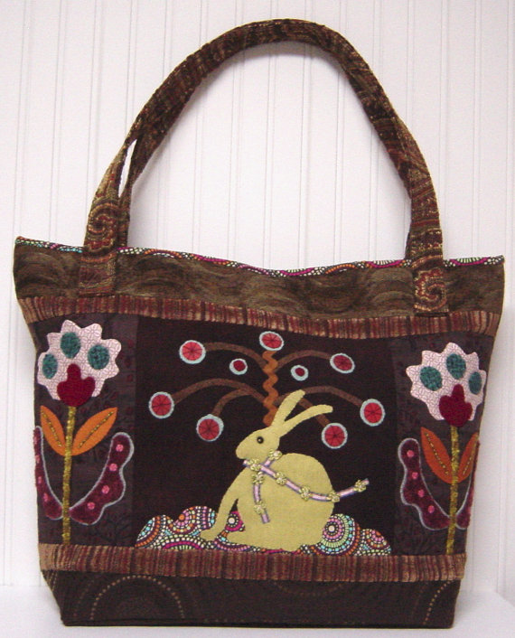 March Hare Tote Bag Pattern by Kerry Stitch Designs