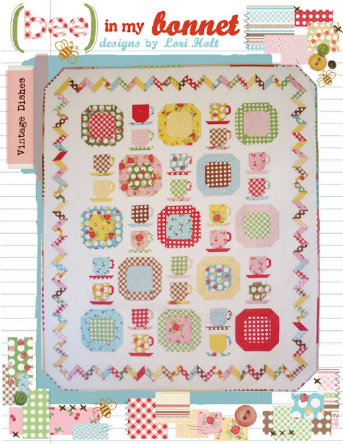 Vintage Dishes Quilt Pattern from Bee in my Bonnet