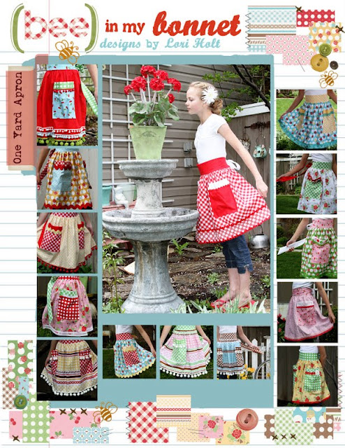 One Yard Apron Pattern from Bee in my Bonnet